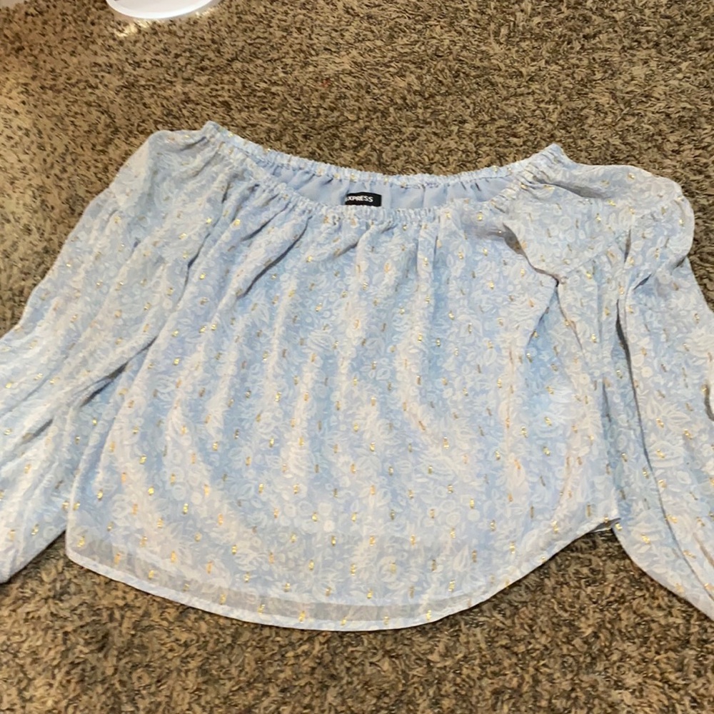 Express cropped blouse